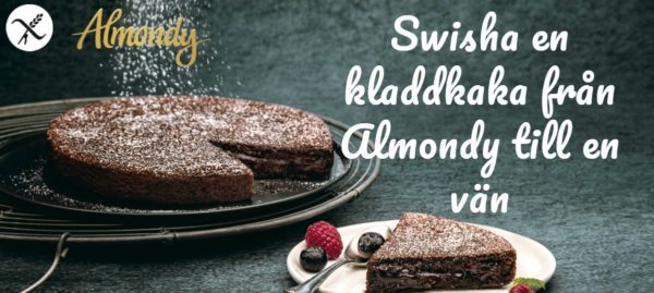 Swisha en kladdkaka till en vän och stöd samtidigt forskningen om celiaki!