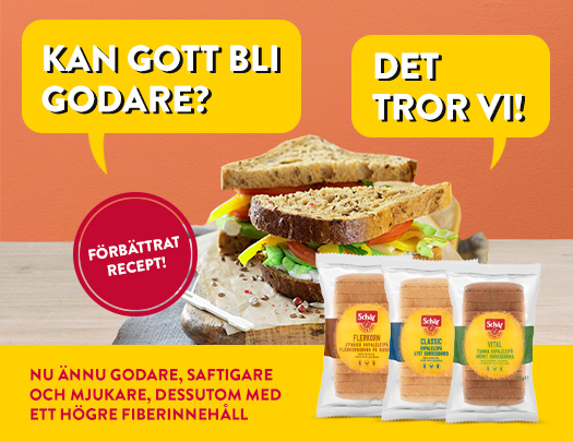 Kan gott bli godare? Det tror vi på Schär! Våra bröd finns nu med ett förbättrat recept