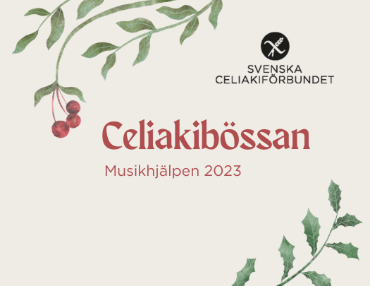 Svenska Celiakiförbundet stöttar Musikhjälpen med Celiakibössan