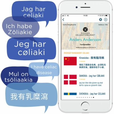 översättningskort Svenska Celiakiförbundet