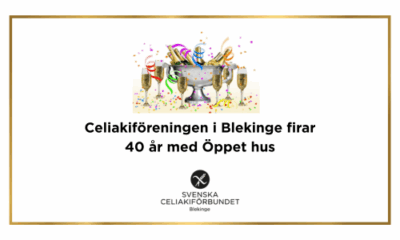 Celiakiföreningen i Blekinge firar 40 år med öppet hus