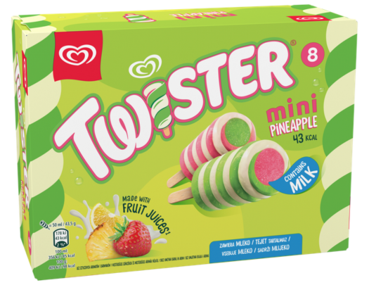 GB glace uppdaterar glassen Twister – innehåller nu mjölk